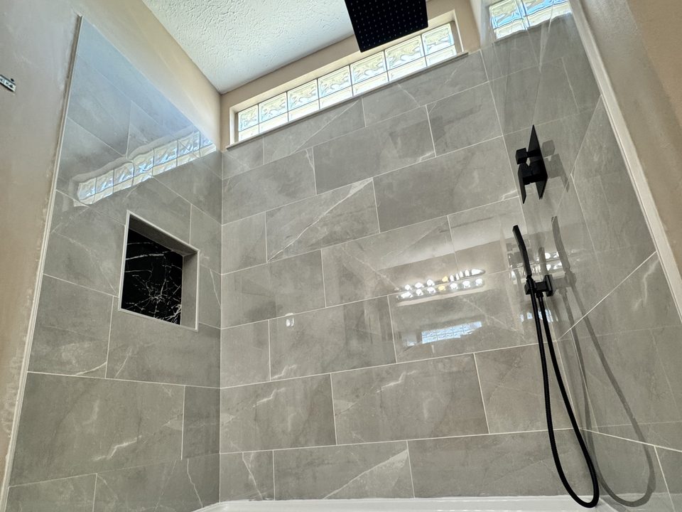 Finished bathroom remodel, Mason, Ohio